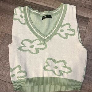 Floral Sweater Vest